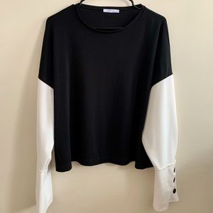 Zara color block blouse